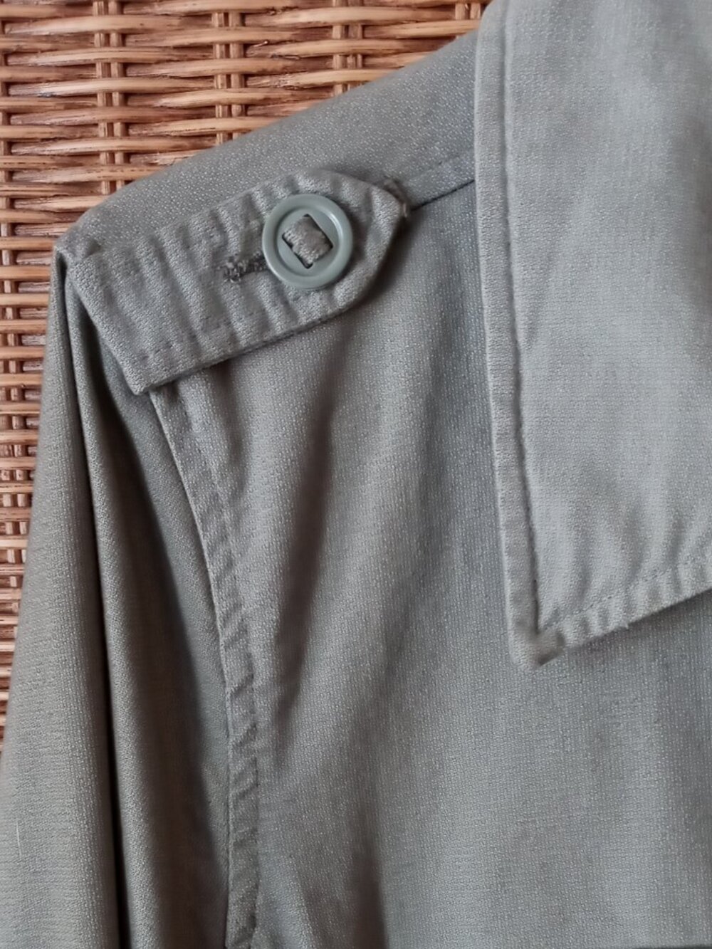 Old Navy Utility Military Jacket Women's XL Army Green Zip Button Front - Picture 7 of 14